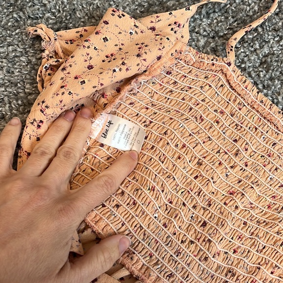 BLUE LIFE Retro Tie Front Floral Romper Petal 🌼 - Picture 12 of 12